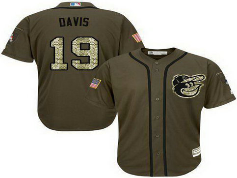 Orioles #19 Chris Davis Green Salute To Service Stitched Baseball Jersey Orioles #19 Chris Davis Green Salute To Service Stitched Baseball Jersey