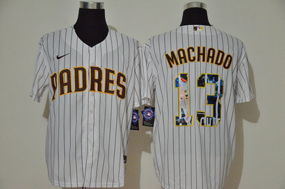 Padres 13 Manny Machado White Nike Cool Base Player Jersey Padres 13 Manny Machado White Nike Cool Base Player Jersey