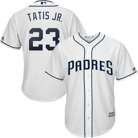 Padres 23 Fernando Tatis Jr. White Cool Base Jersey Padres 23 Fernando Tatis Jr. White Cool Base Jersey