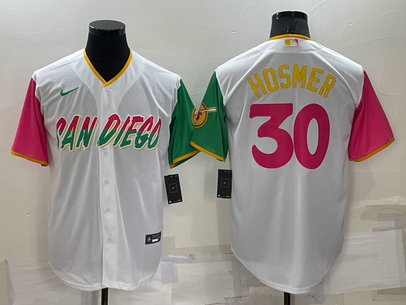 Padres 30 Eric Hosmer White Nike 2022 City Connect Cool Base Jerseys Padres 30 Eric Hosmer White Nike 2022 City Connect Cool Base Jerseys