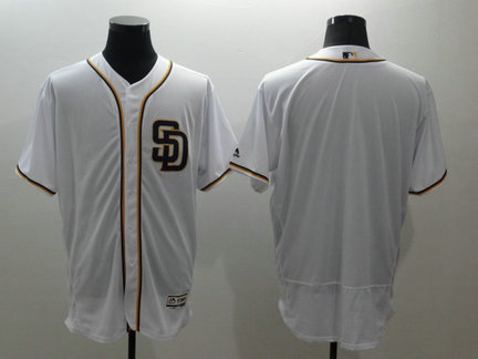 Padres Blank White Flexbase Jersey Padres Blank White Flexbase Jersey