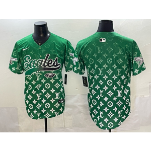 Philadelphia Eagles Blank Green Baseball Vapor Limited Men Jersey