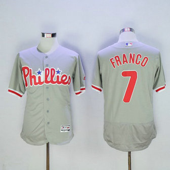 Philadelphia Phillies #7 Maikel Franco Gray Road 2016 Flexbase Majestic Baseball Jersey Philadelphia Phillies #7 Maikel Franco Gray Road 2016 Flexbase Majestic Baseball Jersey