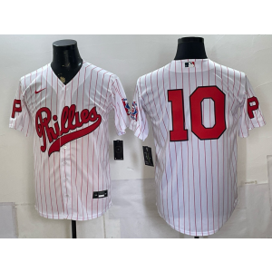 Philadelphia Phillies 10 JT Realmuto White Throwback Men Jersey Philadelphia Phillies 10 JT Realmuto White Throwback Men Jersey
