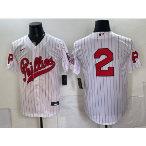 Philadelphia Phillies 2 Crawford White Throwback Men Jersey Philadelphia Phillies 2 Crawford White Throwback Men Jersey