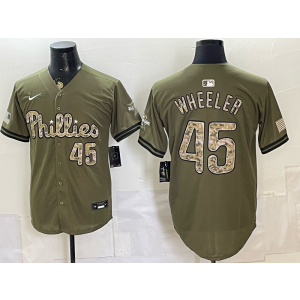 Philadelphia Phillies 45 Wheeler Camo Salute to Service Men Jersey Philadelphia Phillies 45 Wheeler Camo Salute to Service Men Jersey