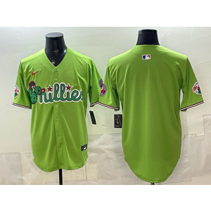 Philadelphia Phillies Blank Green Cool Base Men Jersey