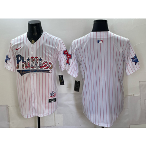 Philadelphia Phillies Blank White USA 250 Fourth of July Men Jersey Philadelphia Phillies Blank White USA 250 Fourth of July Men Jersey