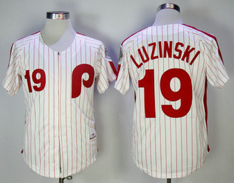 Phillies 19 Greg Luzinski White 1983 Mitchell & Ness Jersey Phillies 19 Greg Luzinski White 1983 Mitchell & Ness Jersey