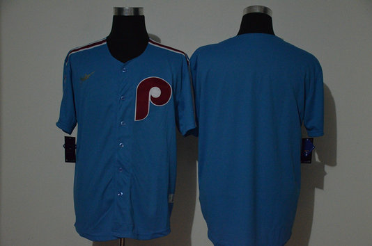 Phillies Blank Blue Nike Cooperstown Collection Jersey Phillies Blank Blue Nike Cooperstown Collection Jersey
