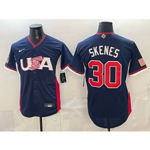Pittsburgh Pirates 30 Skenes Navy World Cup Cool Base Men Jersey Pittsburgh Pirates 30 Skenes Navy World Cup Cool Base Men Jersey