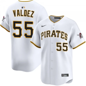 Pittsburgh Pirates 55 Valdez White Men Jersey Pittsburgh Pirates 55 Valdez White Men Jersey