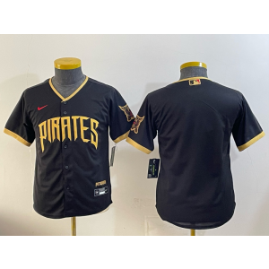 Pittsburgh Pirates Blank Black 2026 City Connect Cool Base Youth Jersey Pittsburgh Pirates Blank Black 2026 City Connect Cool Base Youth Jersey
