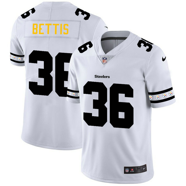 Pittsburgh Steelers #36 Jerome Bettis Nike White Team Logo Vapor Limited NFL Jersey Pittsburgh Steelers #36 Jerome Bettis Nike White Team Logo Vapor Limited NFL Jersey