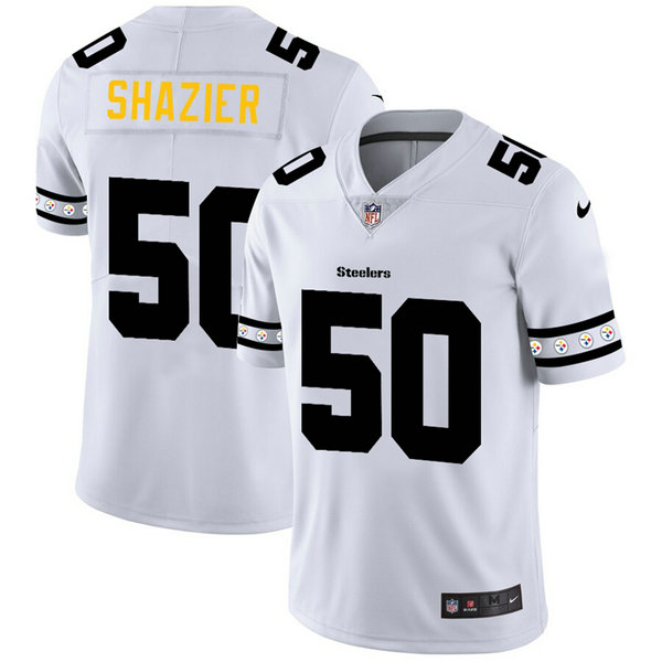 Pittsburgh Steelers #50 Ryan Shazier Nike White Team Logo Vapor Limited NFL Jersey Pittsburgh Steelers #50 Ryan Shazier Nike White Team Logo Vapor Limited NFL Jersey