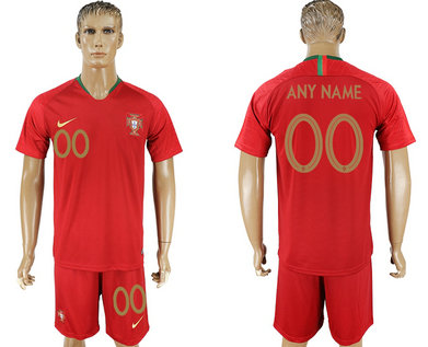 Portugal Home 2018 FIFA World Cup Men's Customized Jersey Portugal Home 2018 FIFA World Cup Men's Customized Jersey