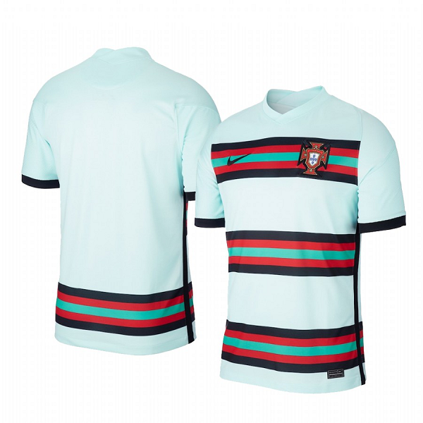 Portugal National Team 2020-21 Away Men's Teal Short Sleeve Jersey Portugal National Team 2020-21 Away Men's Teal Short Sleeve Jersey