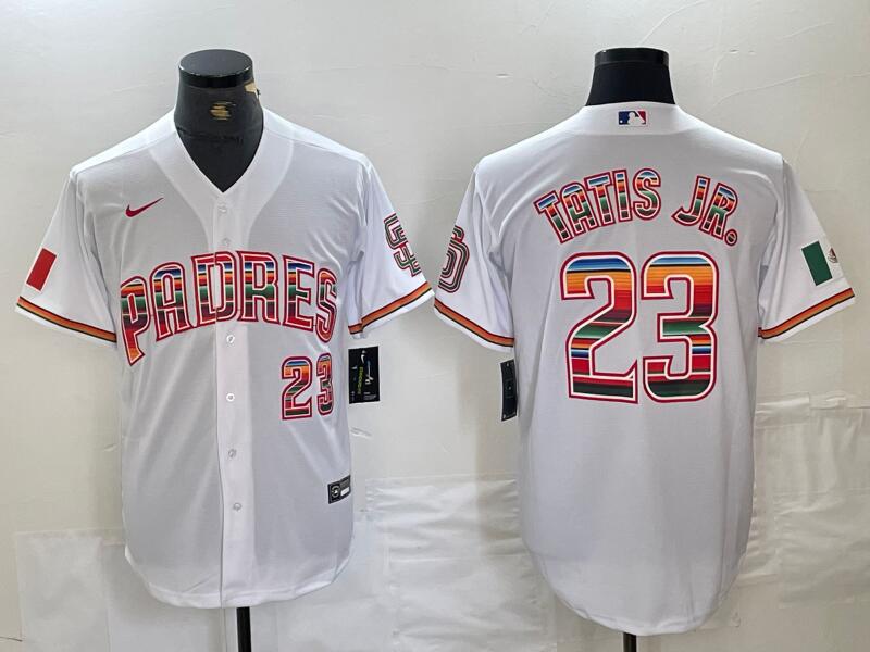 MLB Padres 23 tatis jr White Mexico Nike Cool Base Men Jersey MLB Padres 23 tatis jr White Mexico Nike Cool Base Men Jersey