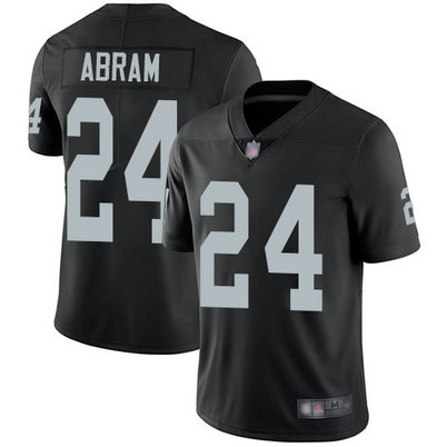 Raiders #24 Johnathan Abram Black Team Color Men's Stitched Football Vapor Untouchable Limited Jersey Raiders #24 Johnathan Abram Black Team Color Men's Stitched Football Vapor Untouchable Limited Jersey