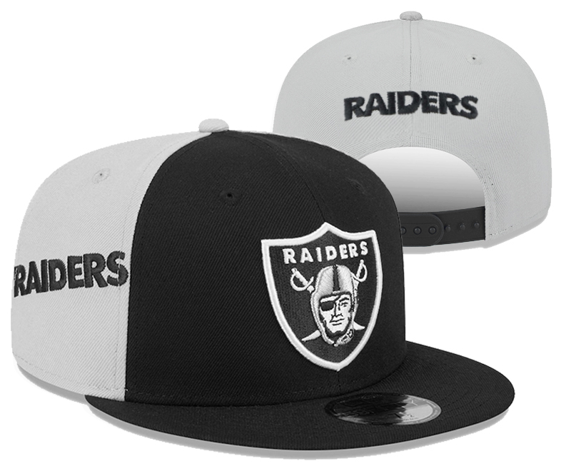 Raiders black and grey caps nt
