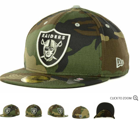 Raiders fitted green caps 60