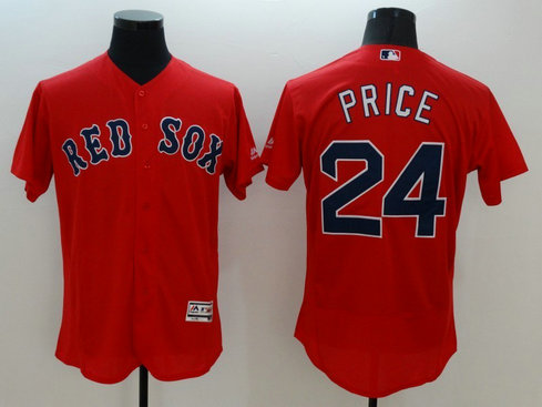 Red Sox 24 David Price Red Flexbase MLB Jersey