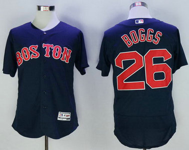 Red Sox 26 Wade Boggs Navy Flexbase MLB Jersey