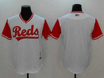 Reds Majestic White 2017 Players Weekend Team Nickname Jersey Reds Majestic White 2017 Players Weekend Team Nickname Jersey