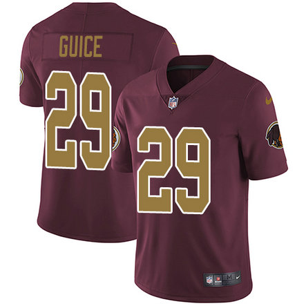 Redskins #29 Derrius Guice Burgundy Red Alternate Men's Stitched Football Vapor Untouchable Limited Jersey