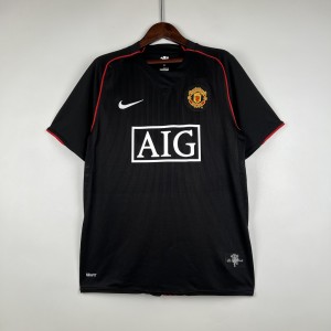 Retro Manchester United 07-08 Black Jersey S-XXL Retro Manchester United 07-08 Black Jersey S-XXL