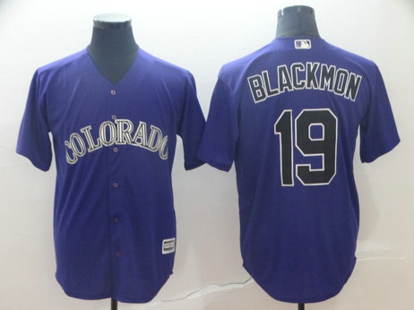 Rockies 19 Charlie Blackmon Purple Cool Base Jersey Rockies 19 Charlie Blackmon Purple Cool Base Jersey