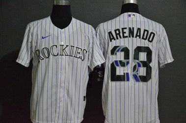 Rockies 28 Nolan Arenado White 2020 Nike Cool Base Fashion Jersey Rockies 28 Nolan Arenado White 2020 Nike Cool Base Fashion Jersey