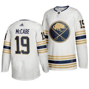 Sabres 19 Jake McCabe White 50th anniversary Adidas Men Jersey Sabres 19 Jake McCabe White 50th anniversary Adidas Men Jersey