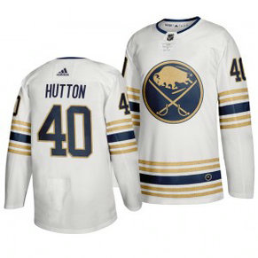 Sabres 40 Carter Hutton White 50th anniversary Adidas Men Jersey Sabres 40 Carter Hutton White 50th anniversary Adidas Men Jersey