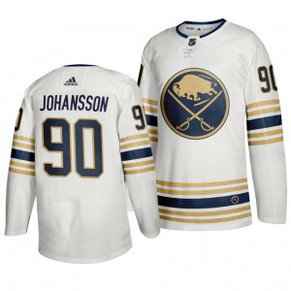 Sabres 90 Jonas Johansson White 50th anniversary Adidas Men Jersey Sabres 90 Jonas Johansson White 50th anniversary Adidas Men Jersey