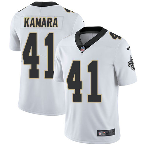 Saints #41 Alvin Kamara White Men's Stitched Football Vapor Untouchable Limited Jersey Saints #41 Alvin Kamara White Men's Stitched Football Vapor Untouchable Limited Jersey