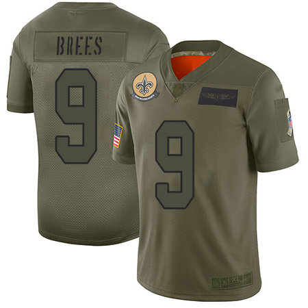 Saints #9 Drew Brees Camo Men's Stitched Football Limited 2019 Salute To Service Jersey Saints #9 Drew Brees Camo Men's Stitched Football Limited 2019 Salute To Service Jersey