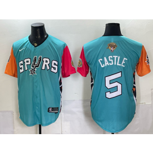 San Antonio Spurs 5 Castle Green Finals Baseball Vapor Limited Men Jersey San Antonio Spurs 5 Castle Green Finals Baseball Vapor Limited Men Jersey