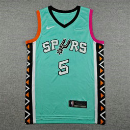 San Antonio Spurs 5 Castle Green Men Jersey San Antonio Spurs 5 Castle Green Men Jersey