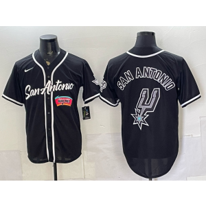 San Antonio Spurs Blank Baseball Vapor Limited Men Jersey
