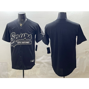 San Antonio Spurs Blank Black Baseball Vapor Limited Men Jersey San Antonio Spurs Blank Black Baseball Vapor Limited Men Jersey