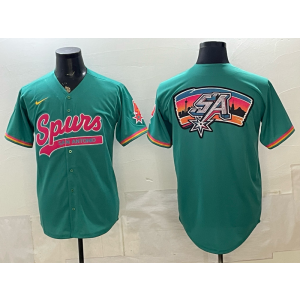San Antonio Spurs Green SA Baseball Vapor Limited Men Jersey