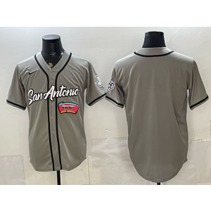 San Antonio Spurs Grey Baseball Vapor Limited Men Jersey San Antonio Spurs Grey Baseball Vapor Limited Men Jersey