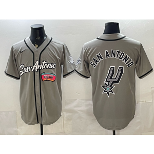 San Antonio Spurs Grey Baseball Vapor Limited Men Jersey 8 San Antonio Spurs Grey Baseball Vapor Limited Men Jersey 8