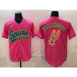 San Antonio Spurs Pink Baseball Vapor Limited Men Jersey San Antonio Spurs Pink Baseball Vapor Limited Men Jersey