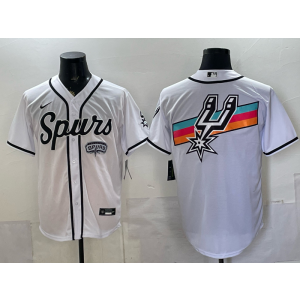 San Antonio Spurs White Baseball Vapor Limited Men Jersey