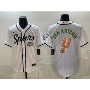 San Antonio Spurs White Baseball Vapor Limited Men Jersey San Antonio Spurs White Baseball Vapor Limited Men Jersey