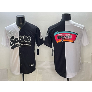 San Antonio Spurs White Black Baseball Vapor Limited Men Jersey San Antonio Spurs White Black Baseball Vapor Limited Men Jersey