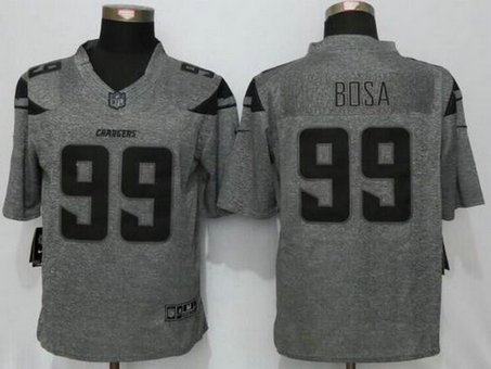 San Diego Chargers #99 Joey Bosa Gray Gridiron Nike NFL Limited Jersey San Diego Chargers #99 Joey Bosa Gray Gridiron Nike NFL Limited Jersey