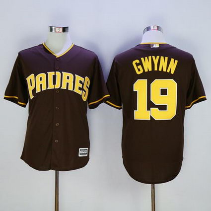 San Diego Padres #19 Tony Gwynn Coffee New Cool Base Stitched MLB Jersey San Diego Padres #19 Tony Gwynn Coffee New Cool Base Stitched MLB Jersey